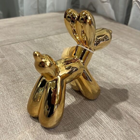 Gold Metallic Small Ballon Dog - Set of 4 - Picture 6 of 8